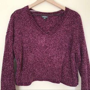 Wild Fable Cropped Chenile Sweater